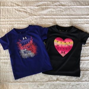 Under Armour Shirt Toddler Girl Bundle 2t